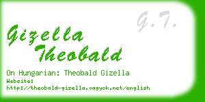 gizella theobald business card